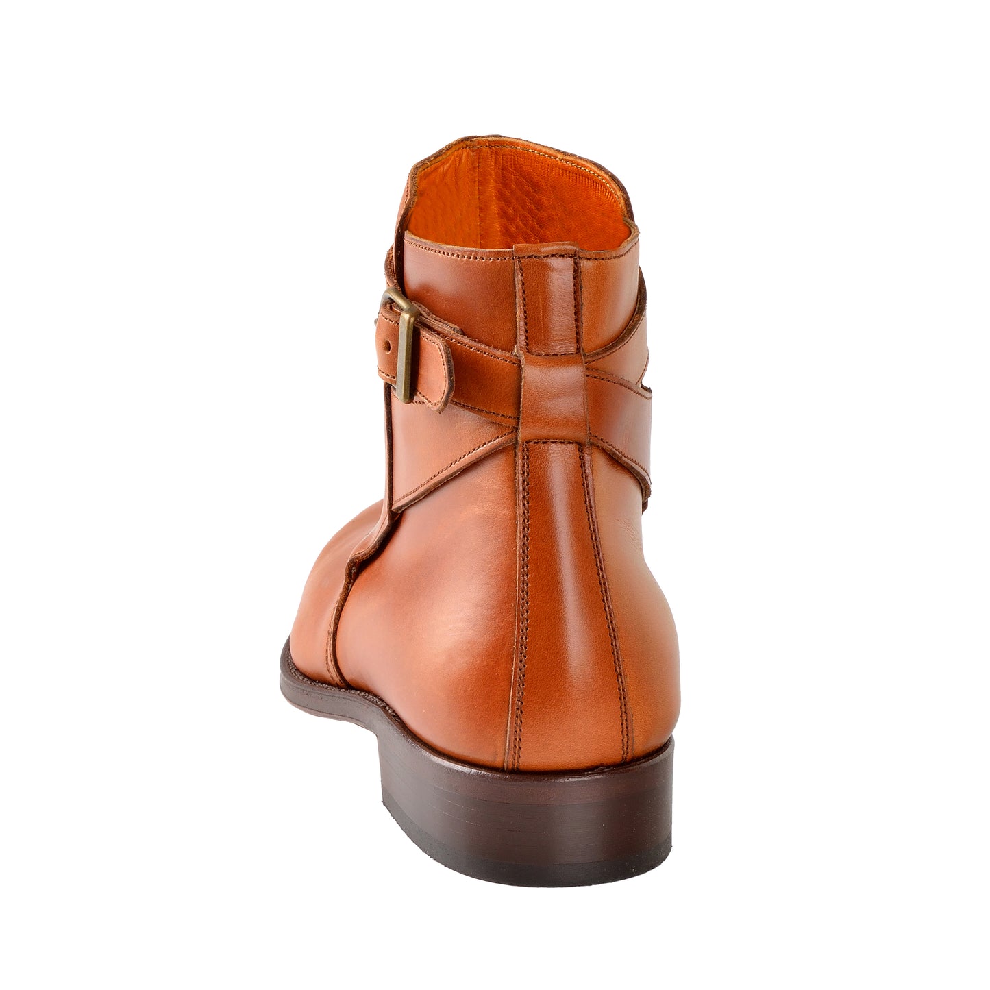 Boots à lanières croisées cuir naturel