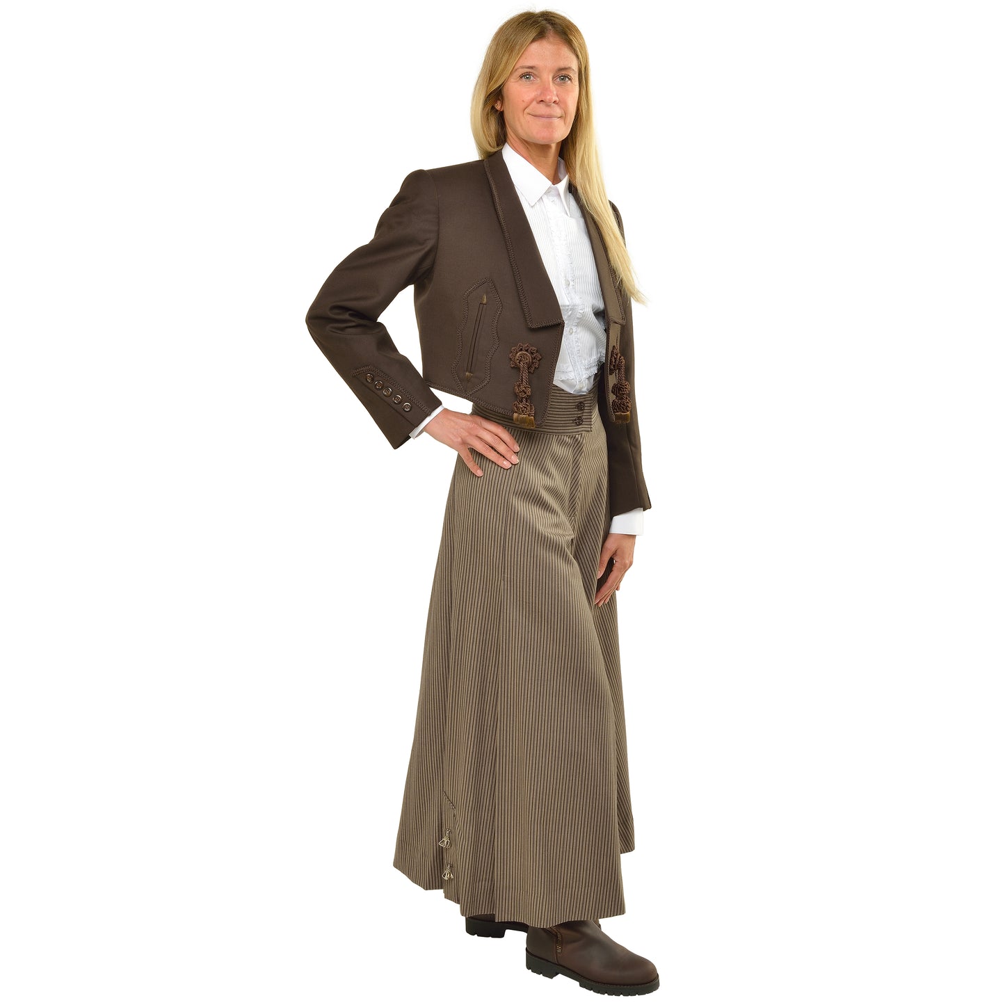 Braun gestreifte Culottes