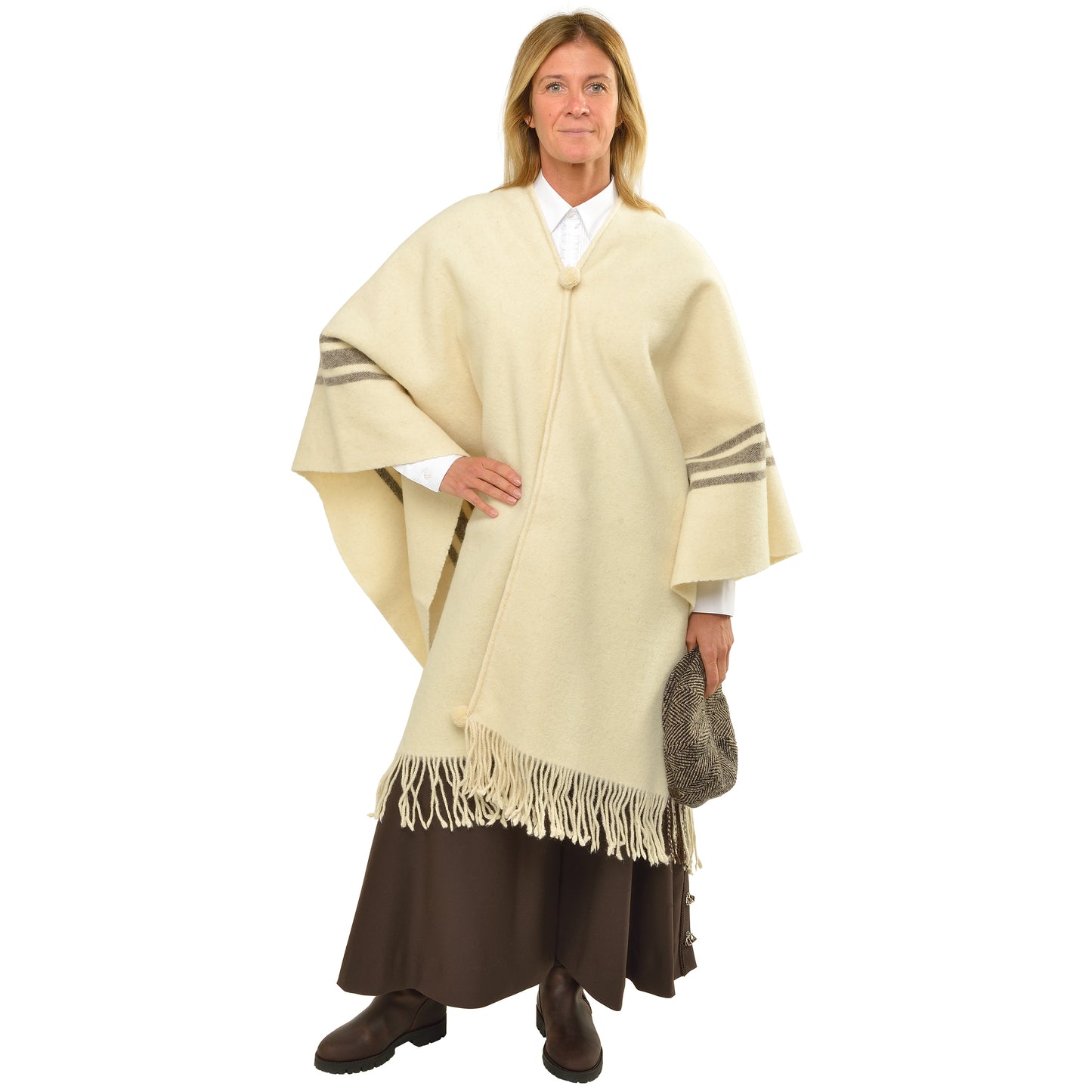 Poncho Alborada Blanc